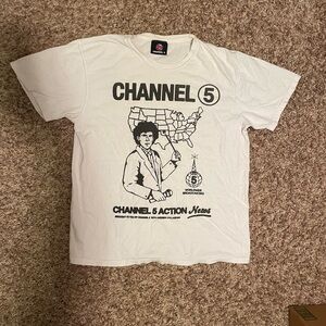 CHANEL White Graphic Tee